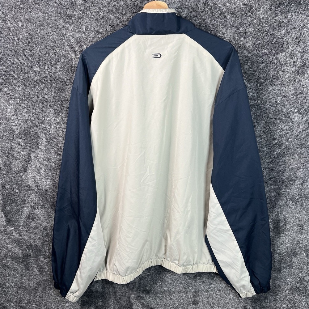 Vintage Dockers Golf Windbreaker Half Zip Blue White Men's Size 2XL Long Sleeve - Picture 8 of 11